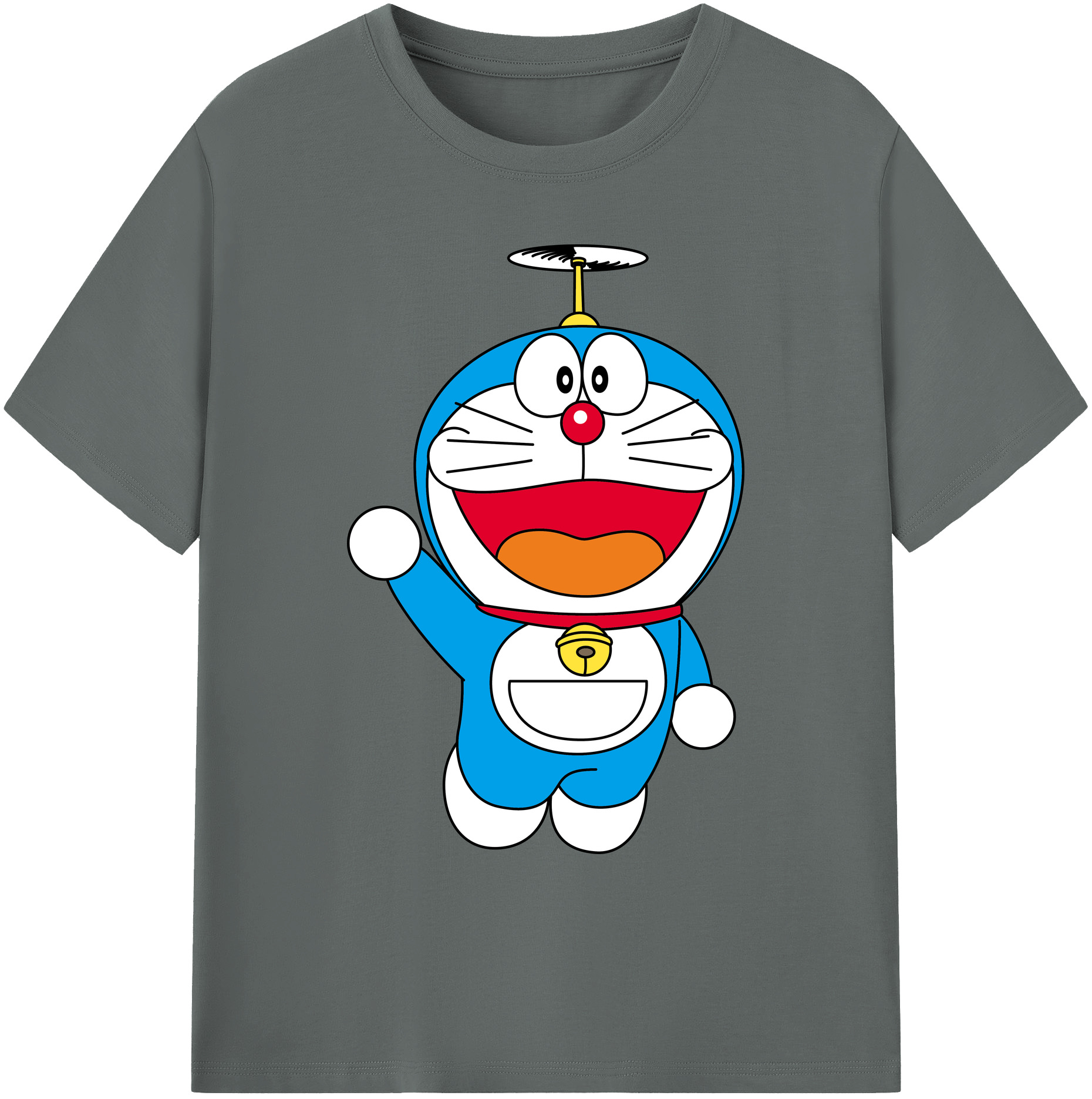 （画像用） ドラえもん Doraemon 綿100％ メンズ半袖Tシャツ｜肌触りやわらか＆通気性